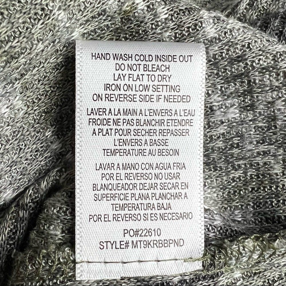 BOBEAU Camo Print Thermal Knit Button Cardigan S - Picture 9 of 9